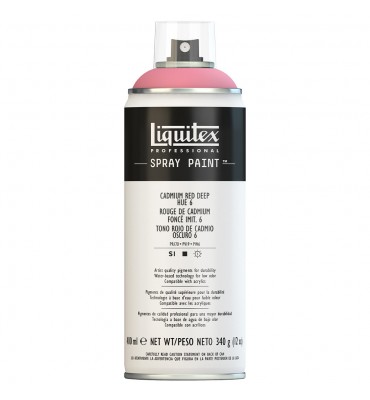 Tinta Spray Liquitex Acrílica 6311 Cadmium Red Deep Hue 6 400ml