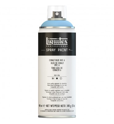 Tinta Spray Liquitex Acrílica 6381 Cobalt Blue Hue 6 400ml