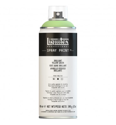 Tinta Spray Liquitex Acrílica 0840 Brilliant Yellow Green 400ml