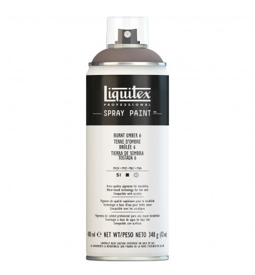 Tinta Spray Liquitex Acrílica 6128 Burnt Umber 6 400ml