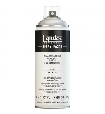 Tinta Spray Liquitex Acrílica 0239 Iridescent Silver 400ml