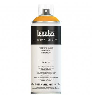 Tinta Spray Liquitex Acrílica 0982 Fluorescent Orange 400ml