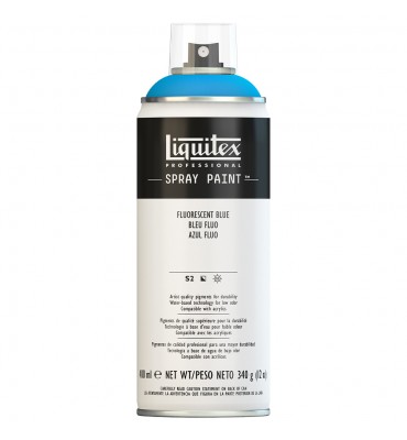 Tinta Spray Liquitex Acrílica 0984 Fluorescent Blue 400ml
