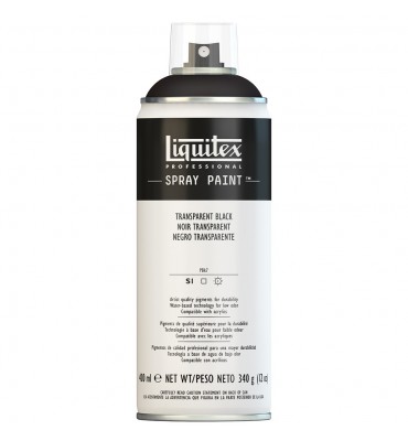 Tinta Spray Liquitex Acrílica 0260 Transparent Black 400ml