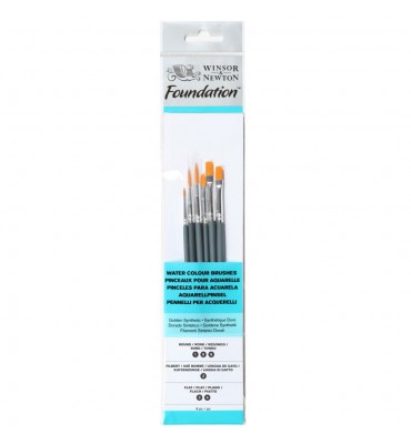 Kit Pincéis Winsor & Newton Foundation 06 Unidades 5295016
