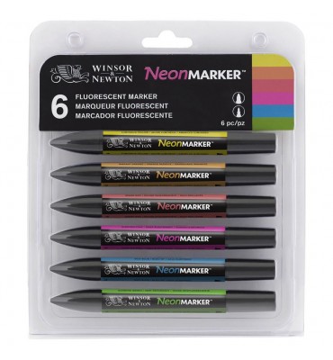 Marcador Promarker 06 Cores Tons Neon Winsor&Newton