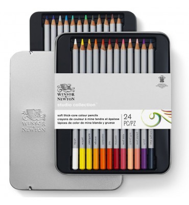 Lápis Winsor & Newton Studio Colletion 24 Cores