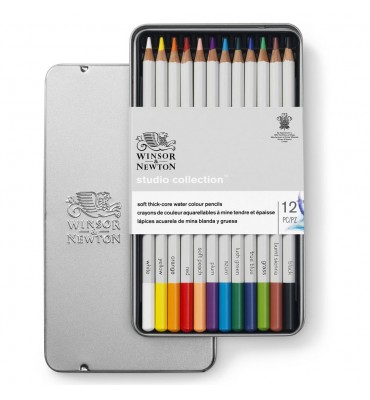 Lápis Winsor & Newton Aquarelável 12 Cores