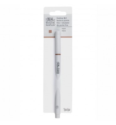Caneta Fineliner Nanquim Winsor & Newton 0.1mm Sépia
