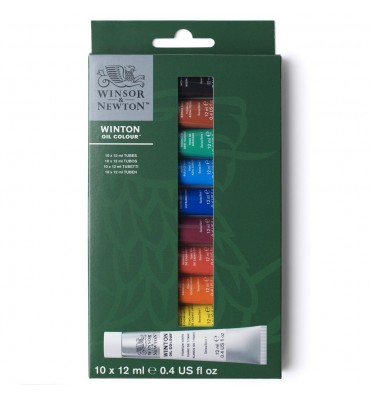 Kit Tinta Óleo Winsor & Newton Winton C/10 12ml