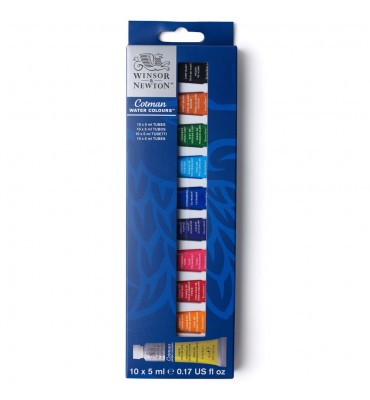 Kit Tinta Aquarela Winsor & Newton Cotman C/10 5ml 