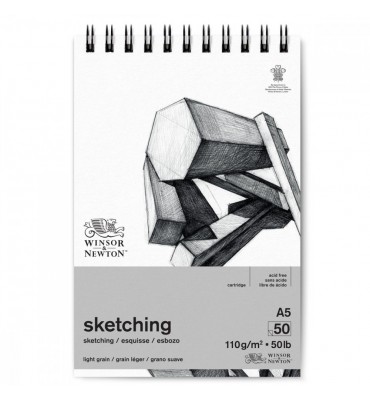 Bloco de Papel Sketch A5 Winsor & Newton 110g/m² 50 Fls