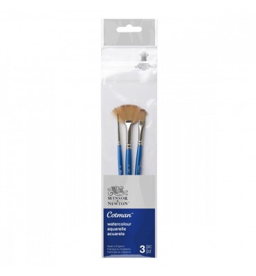 Kit de Pincéis Winsor & Newton Cotman Watercolor 3 unidades