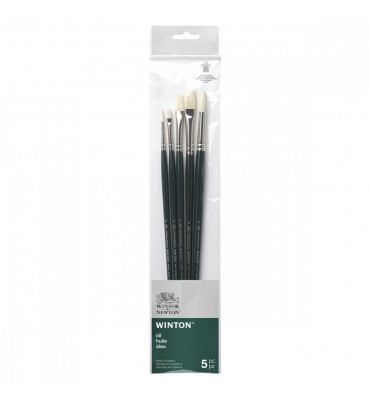 Kit de Pincéis Winsor & Newton Winton Oil 5 Unidades
