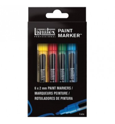 Kit Marcador Paint Marker Liquitex 4mm 06 Cores Basicas