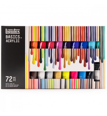 Estojo Tinta Acrílica Liquitex Basics 22ml 72 Cores
