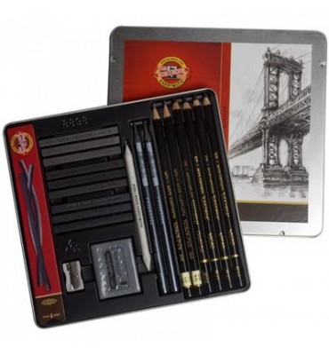 Estojo de Desenho Koh I Noor Sketching Profissional 8898