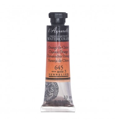 Tinta Aquarela Sennelier L'Aquarelle Extra Fine 10ml S3 645 Chinese Orange