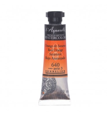 Tinta Aquarela Sennelier L'Aquarelle Extra Fine 10ml S3 640 Red Orange