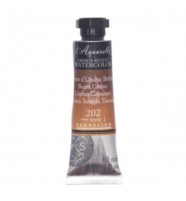 Tinta Aquarela Sennelier L'Aquarelle Extra Fine 10ml S1 202 Burnt Umber