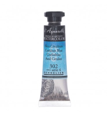 Tinta Aquarela Sennelier L'Aquarelle Extra Fine 10ml S4 302 Cerulean Blue
