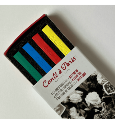 Pastel Seco Conté à Paris Carré 04 Cores 