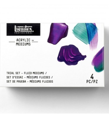 Conjunto Medium Acrílico Fluid Liquitex 4 Unidades