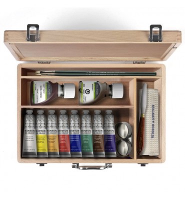Estojo Tinta Óleo Winton Winsor & Newton Caixa Madeira
