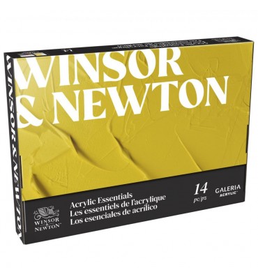 Estojo Tinta Acrílica Winsor & Newton Galeria Essentials 12ml 14 Peças