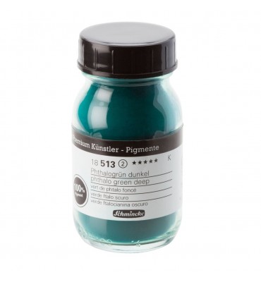 Pigmento em Pó Schmincke 100ml S2 513 Phthalo Green Deep