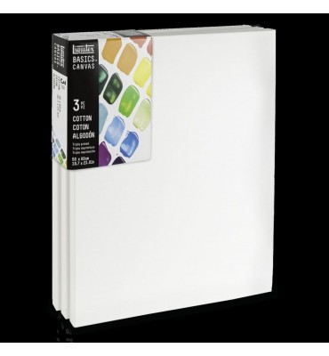 Tela Algodão para Pintura 50X60 Basics Liquitex 3 Unidades