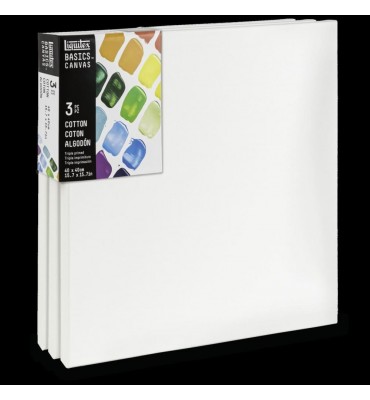 Tela Algodão para Pintura 40X40 Basics Liquitex 3 Unidades