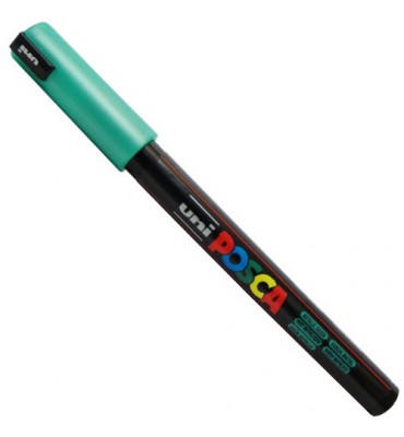 Caneta Posca Uni Ball PC-1MR Verde Metálico