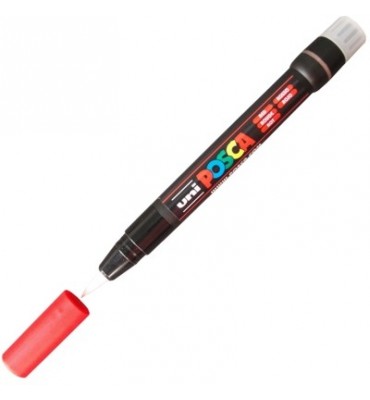 Marcador Posca Brush Pen PCF-350 Vermelho
