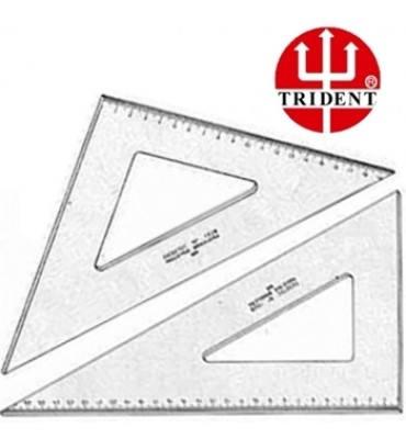 Conjunto de Esquadros Trident com Graduação 37cm