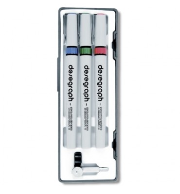 Estojo de Caneta Nanquim Desegraph 3 Peças