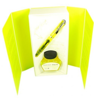 Caneta Tinteiro Pelikan Edição Especial Duo 205 Shiny Yellow