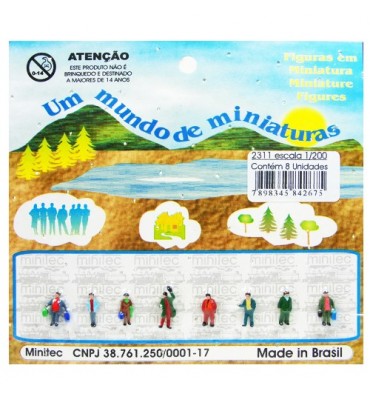 Figuras Para Maquetes 1/200 2311 Minitec 08 Peças