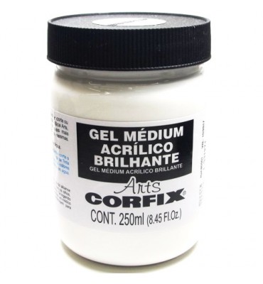 Gel Medium Acrílico Brilhante Corfix Arts 250ml