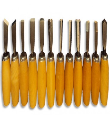 Goiva Para Xilo Profissional Fruto de Arte 12 peças