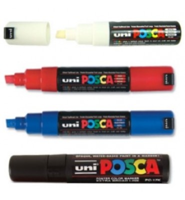 Kit Marcador Uni Posca Extra Board 4 Cores
