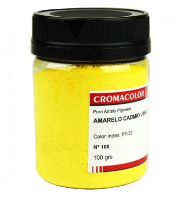 Pigmento Artístico Cromacolor Puro 100 Amarelo Cádmio Limão 100g