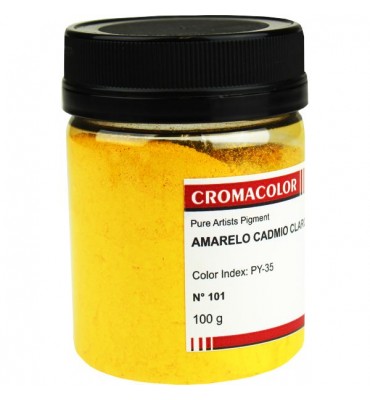 Pigmento Artístico Cromacolor Puro 101 Amarelo Cadmio Claro 100g