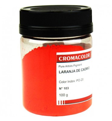 Pigmento Artístico Cromacolor Puro 103 Laranja Cadmio 100g