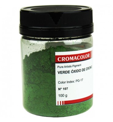 Pigmento Artístico Cromacolor Puro 107 Verde Óxido Cromo 100g