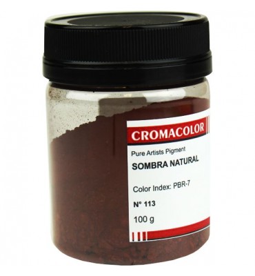 Pigmento Artístico Cromacolor Puro 113 Sombra Natural 100g