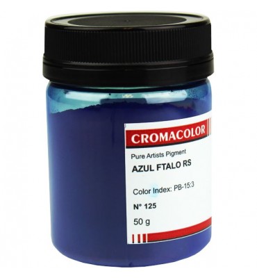 Pigmento Artístico Cromacolor Puro 125 Azul Ftalo RS 50g