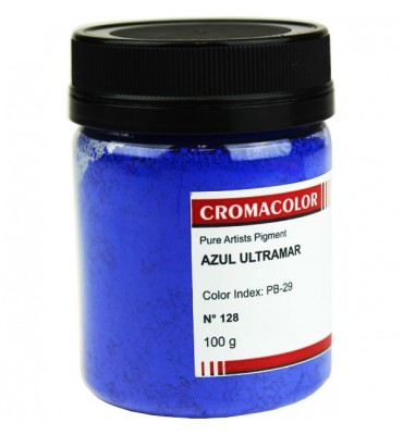 Pigmento Artístico Cromacolor Puro 128 Azul Ultramar 100g