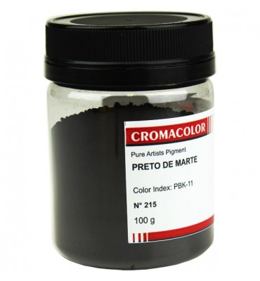 Pigmento Artístico Cromacolor Puro 215 Preto de Marte 100g