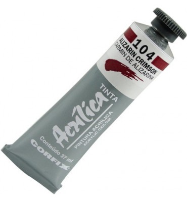 Tinta Acrílica Corfix 37ml 104 Alizarin Crimson